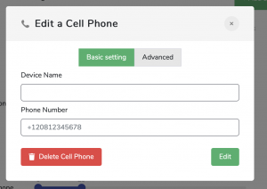 Edit a Cell Phone