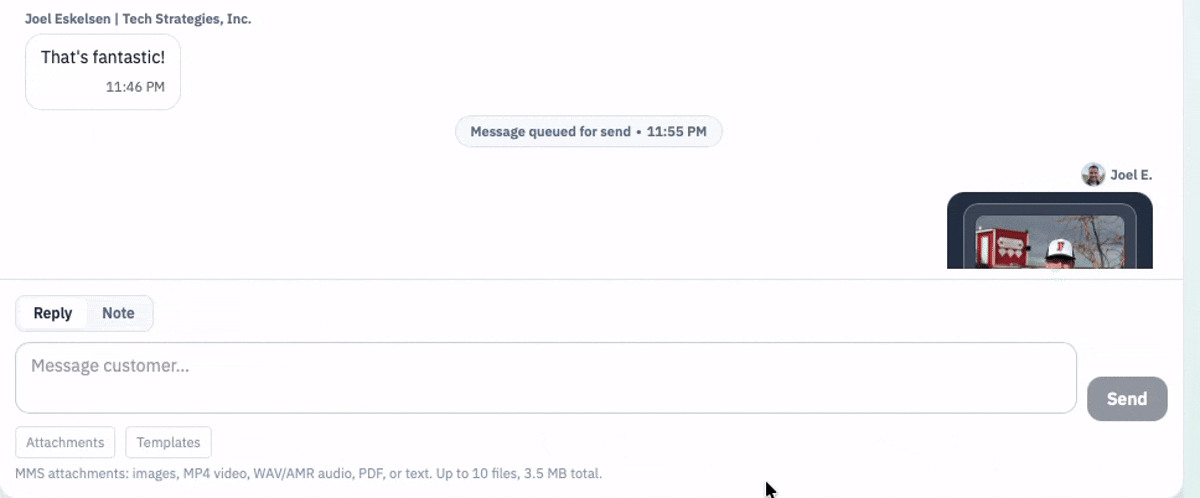 Small Update, Big Convenience: Drag-and-Drop MMS in Our Business Texting App